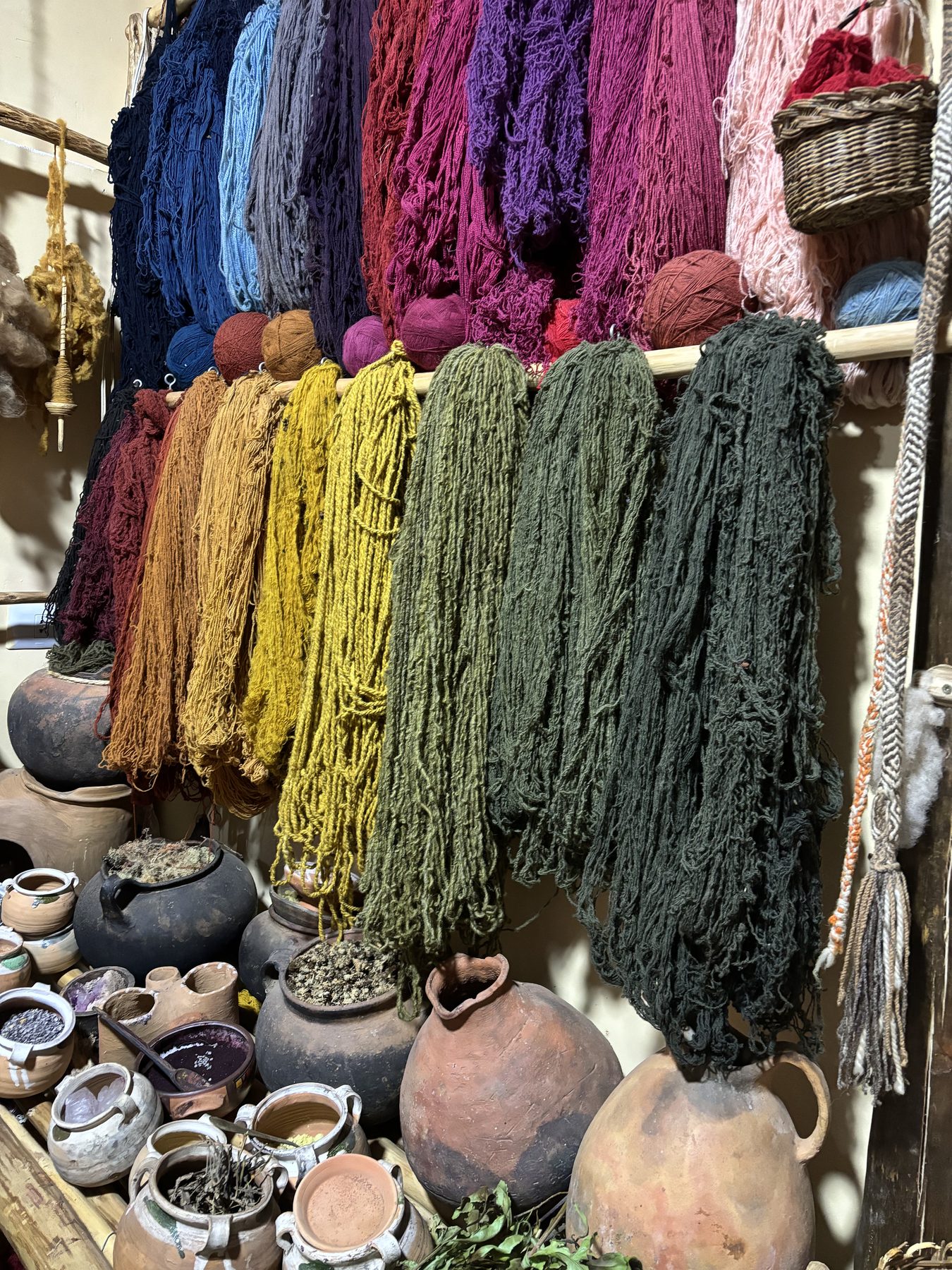 A genuinely handwoven piece in detail