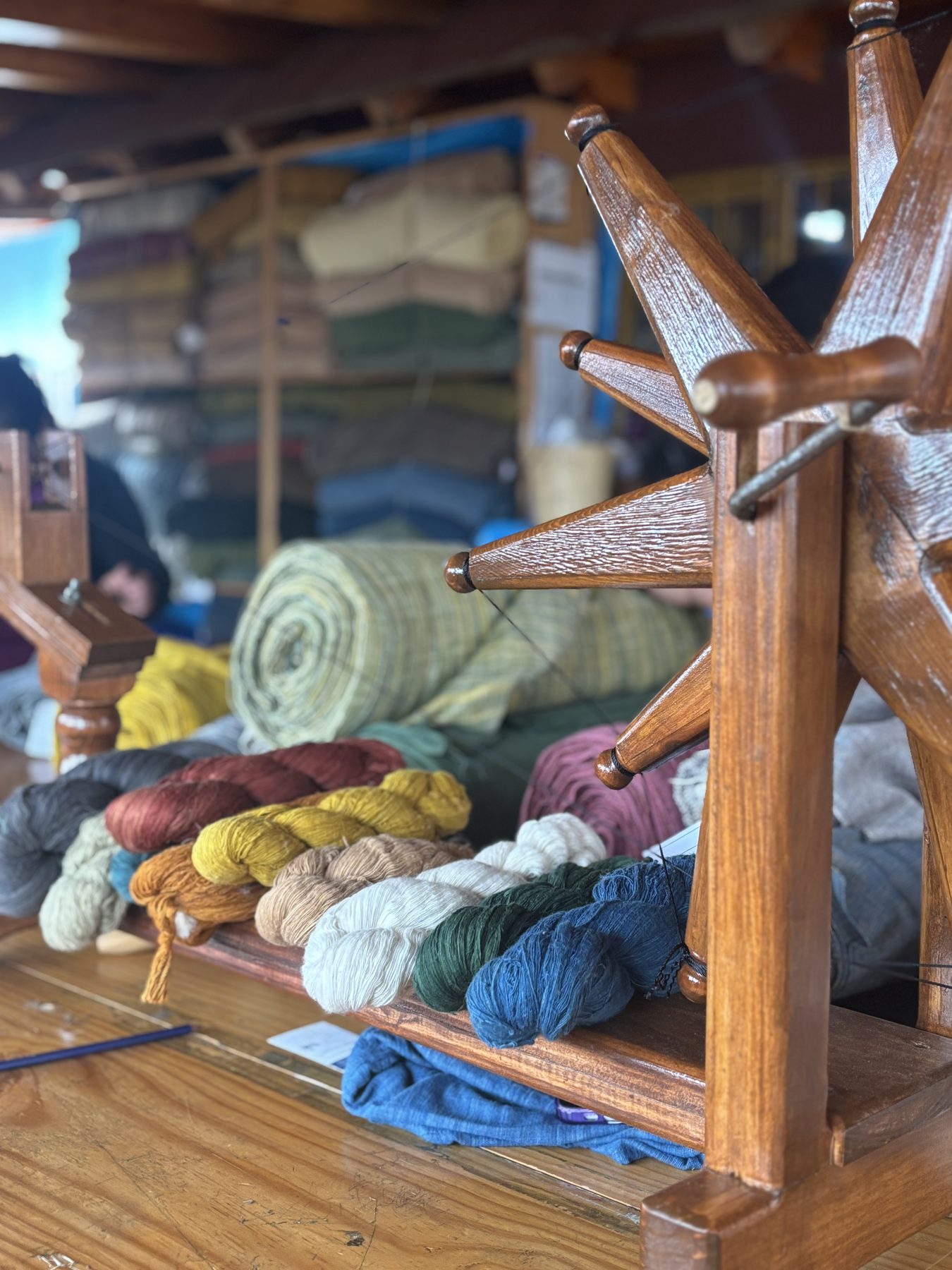 Yaga — plant-dyed cotton woven on a pedal loom in Oaxaca